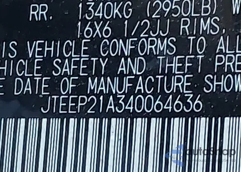 2004 Toyota Highlander V6 z USA, uszkodzony, nr VIN JTEEP21A340064636